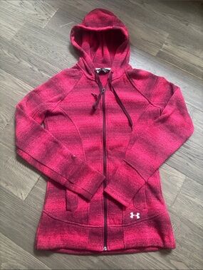 Under Armour | Wintersweet Fleece Full-Zip Hoodie Pink and Black Small Atheletic